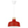 BUNKEFLO - BUNKEFLO Pendant lamp, red/birch, 36 cm