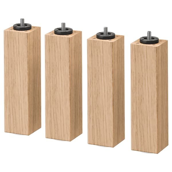 Ikea BURFJORD - Leg, oak, 20 cm