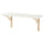 BURHULT / SANDSHULT - BURHULT / SANDSHULT Wall shelf, white/aspen, 59x20 cm