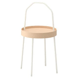 BURVIK side table, white, 38 cm