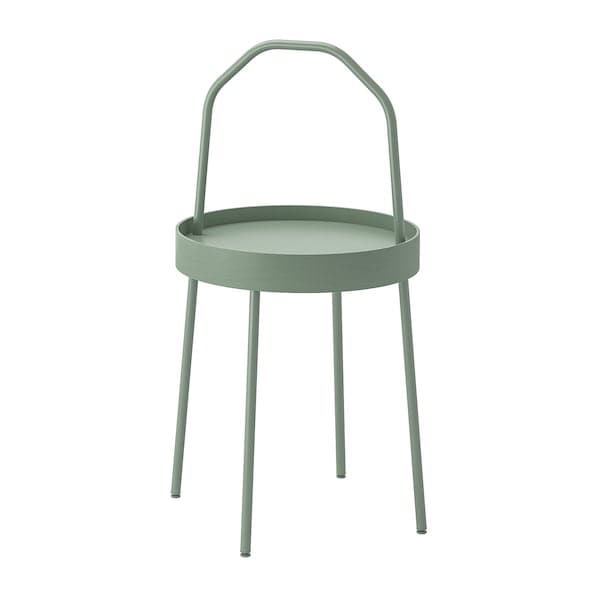 Ikea BURVIK - Side table, light grey-green, 38 cm