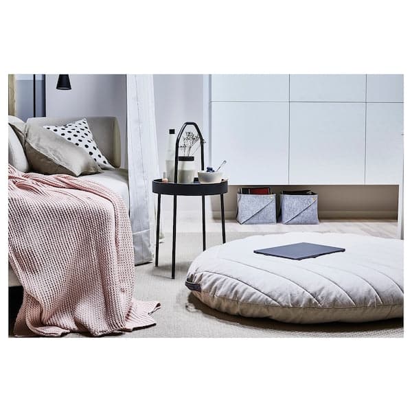 BURVIK - Side table, black, 38 cm - best price from Maltashopper.com 70340384