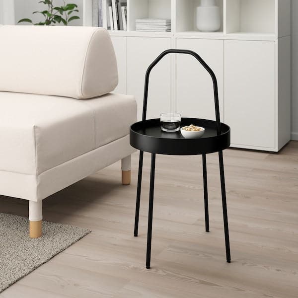 Ikea BURVIK - Side table, black, 38 cm