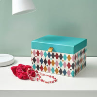 BUSENKEL - Compartmentalised jewellery box, harlequin/multicolour , - best price from Maltashopper.com 40523196