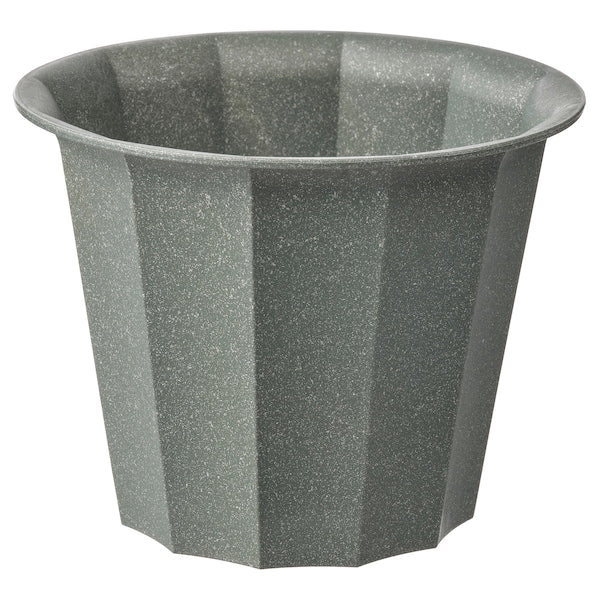 BUSKVERK - Plant pot, in/outdoor grey, 9 cm