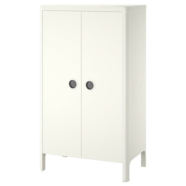 BUSUNGE - Wardrobe, white, 80x139 cm - best price from Maltashopper.com 20305707
