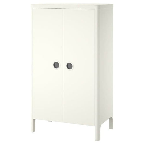 BUSUNGE - Wardrobe, white, 80x139 cm