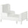 BUSUNGE - Extendable bed, white, 80x200 cm