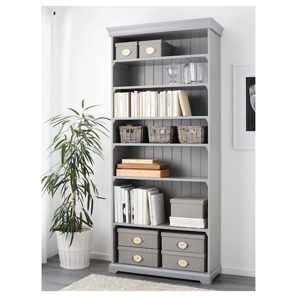 BYHOLMA - Basket, grey, 25x29x15 cm - best price from Maltashopper.com 00159014