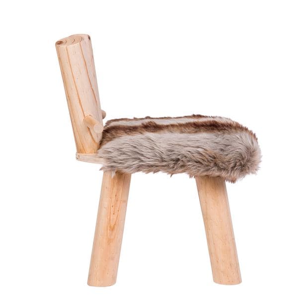 RUDOLF Natural stool H 41 x W 30 x D 30 cm - best price from Maltashopper.com CS611198