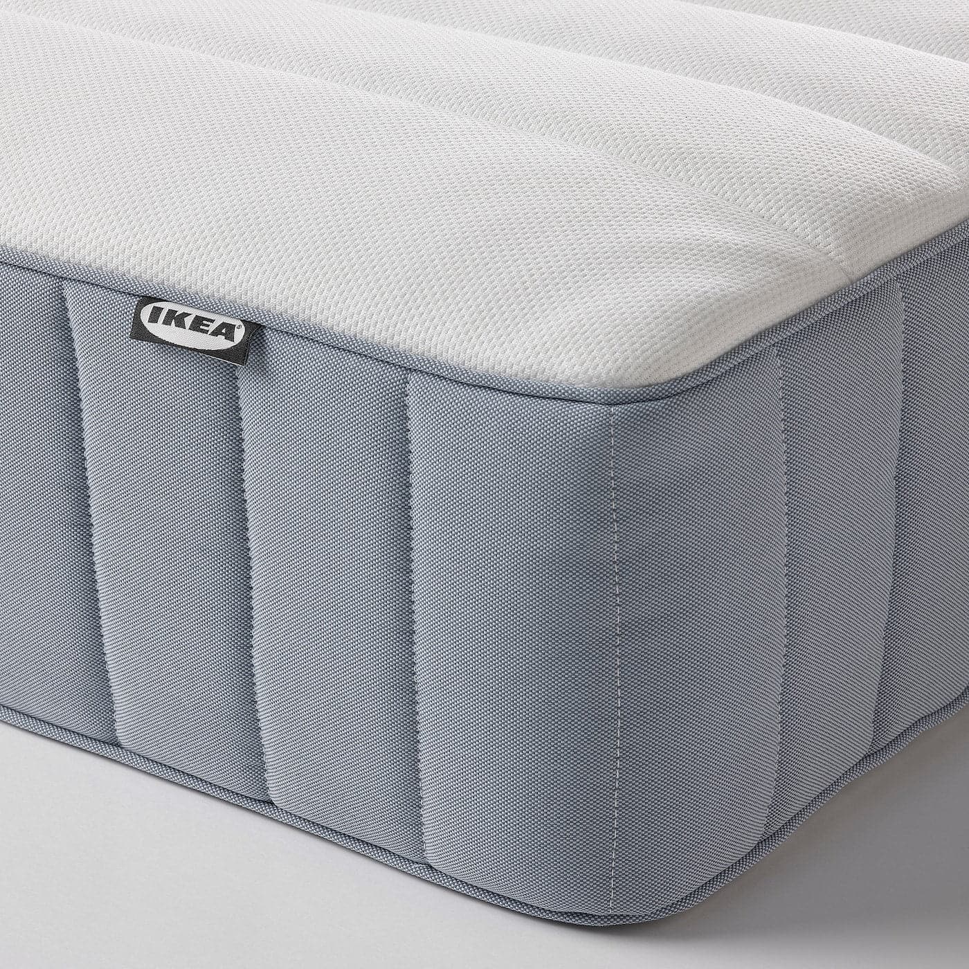 VALEVÅG Pocket sprung mattress firm/light blue 80x200 cm , 80x200 cm - Premium Beds & Accessories from Ikea - Just €323.99! Shop now at Maltashopper.com