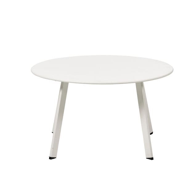 Casa NURIO Matt white lounge table H 40 cm - Ø 70 cm