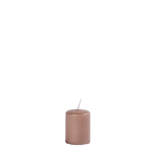 CYLINDER Taupe cylindrical candle H 5 cm - Ø 4 cm - best price from Maltashopper.com CS660149