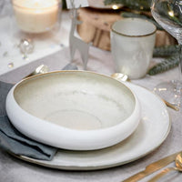 NORDIC Bowl white H 4,5 cm - Ø 20 cm - best price from Maltashopper.com CS632688