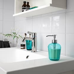 SVARTSJÖN Soap Dispenser - turquoise , - best price from Maltashopper.com 00455646