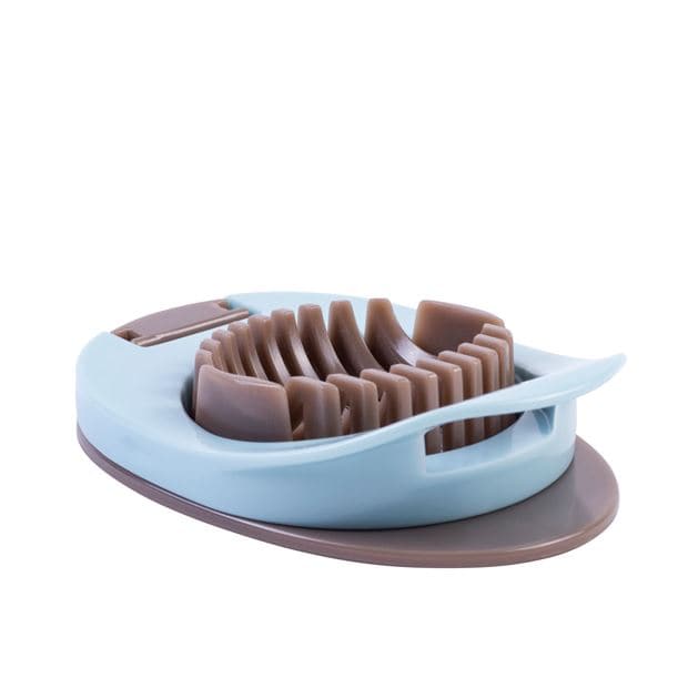 CASA KITCHEN Egg cutter gray, blue H 3.5 x W 8.5 x L 12 cm - best price from Maltashopper.com CS602343