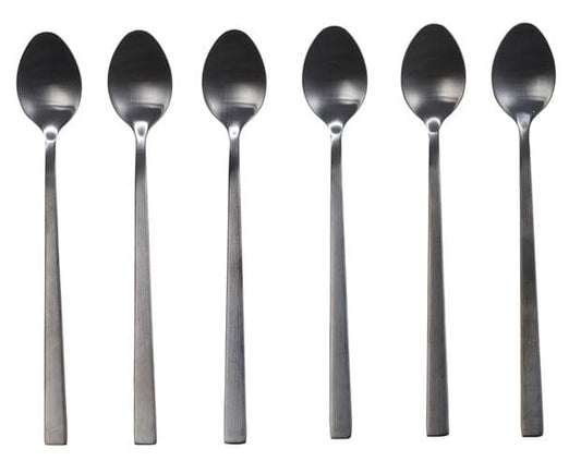 SUBLIMO Longdrink spoons set of 6 blackL 18 cm - best price from Maltashopper.com CS628474