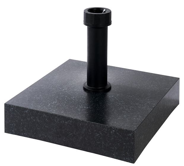 GRANITE Base for black umbrella H 8 x W 40 x D 40 cm - best price from Maltashopper.com CS583191
