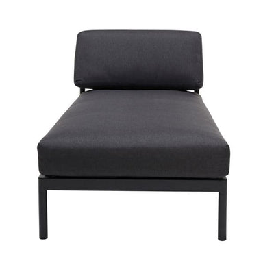 HANNA Lounge chair black H 59 x W 73.8 x L 150.9 cm - best price from Maltashopper.com CS668304