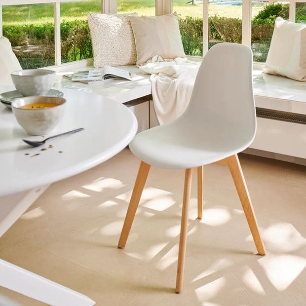 NEW MATS White chair H 85.5 x W 46 x D 48 cm - best price from Maltashopper.com CS659701