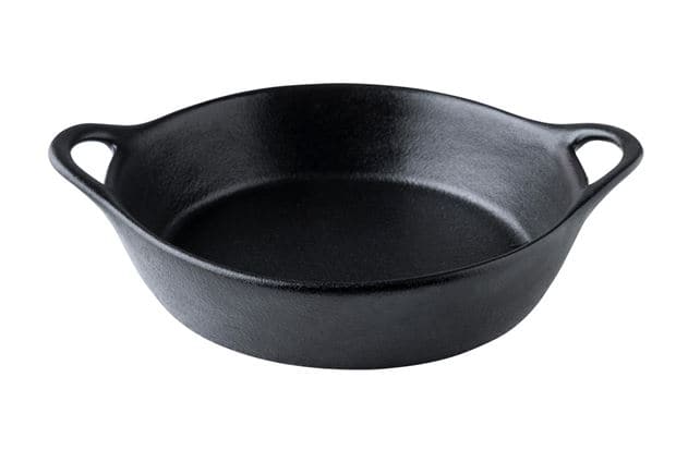 Casa FERO Black baking dish, H 4,5 cm - Ø 18 cm - Ø 18,5 cm