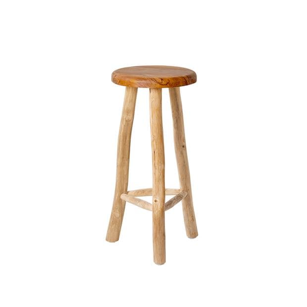 BATANG Natural bar stool H 75 cm - Ø 35 cm - best price from Maltashopper.com CS661738