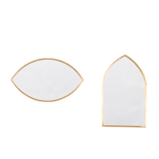 BOW Mirror 3 models golden H 15 x W 9 cm - best price from Maltashopper.com CS657083