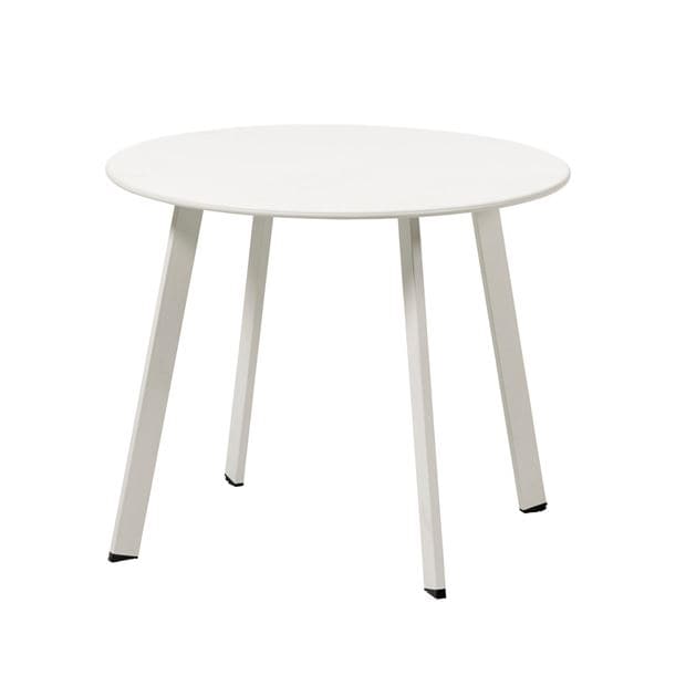 NURIO Matt white lounge table H 46 cm - Ø 60 cm
