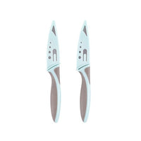 CASA KITCHEN Paring knife set of 2 grey, blue L 20 cm - best price from Maltashopper.com CS647045