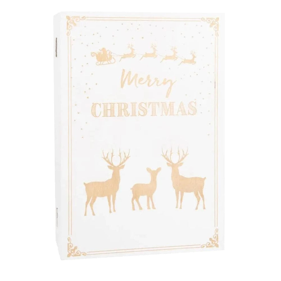 Maisons du Monde Maisons du Monde  - Advent calendar book to fill,  white and natural colors
