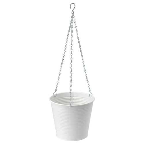 CASHEWÄPPLE - Hanging planter, in/outdoor white, 15 cm