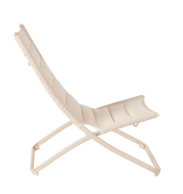 Casa LIZA Beige folding chair H 87 x W 57 x D 85 cm