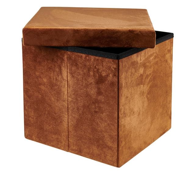 STORAGE Caramel pouf H 38 x W 38 x D 38 cm - best price from Maltashopper.com CS659988