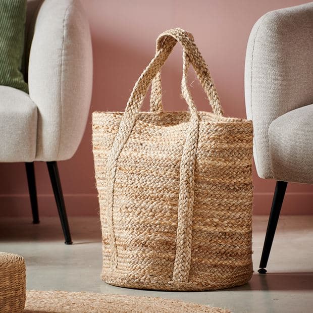 Casa BRAID Natural bag H 52 x W 40 cm