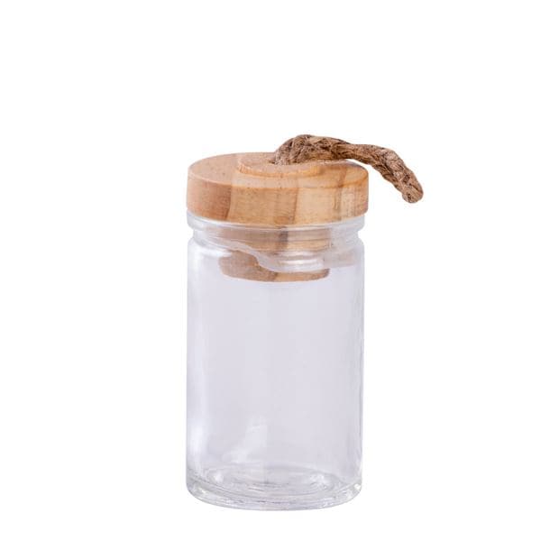 WOODY JAR - Height: 8.5 cm, Width: 5 cm, Capacity 9.5CL - best price from Maltashopper.com CS591038