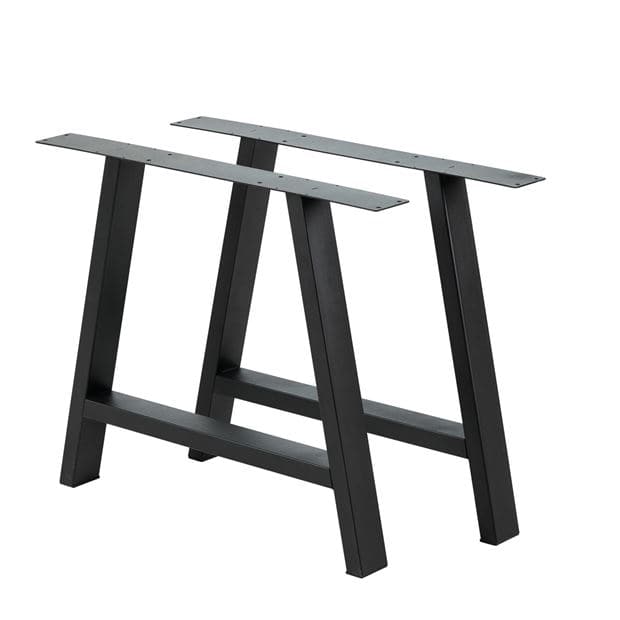 NEW OAK Black table leg H 72 x W 79 x D 8 cm - best price from Maltashopper.com CS667373