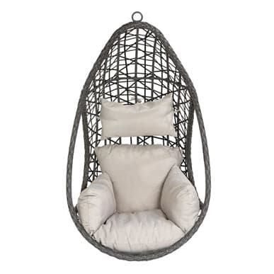 DROP Gray hanging chair H 130 x W 69 x D 80 cm - best price from Maltashopper.com CS270131