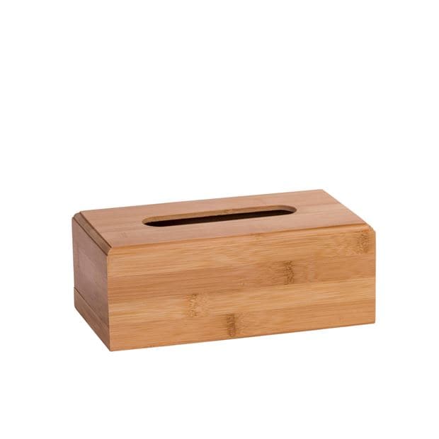 BAMBOO Natural tissue box H 9 x W 13.5 x L 24 cm - best price from Maltashopper.com CS651959