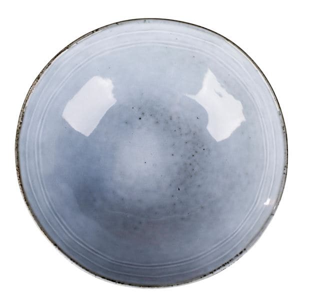 Casa EARTH ICE Deep blue plate H 6.4 cm - Ø 20 cm
