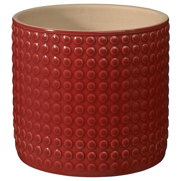CHIAFRÖN - Plant pot, in/outdoor red, 12 cm - best price from Maltashopper.com 10574564