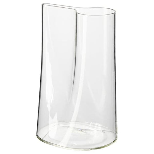 KONSTFULL vase, clear glass/patterned, 26 cm (10 ¼) - IKEA CA