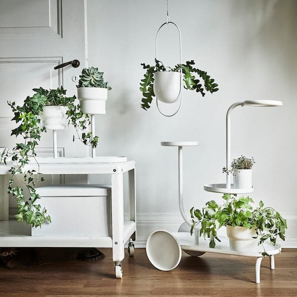 Ikea CHILISTRÅN - Hanging planter, in/outdoor white, 12 cm