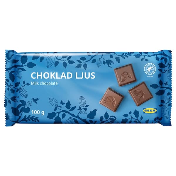 CHOKLAD LJUS - Milk chocolate tablet, Rainforest Alliance Certified
