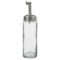 CITRONHAJ - Oil/vinegar bottle, clear glass/stainless steel, 16 cm - best price from Maltashopper.com 20553207