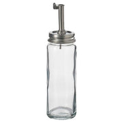 Ikea CITRONHAJ - Oil/vinegar bottle, clear glass/stainless steel, 16 cm