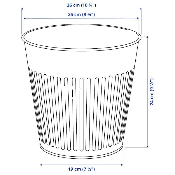 Ikea CITRONMELISS - Plant pot, in/outdoor/anthracite, 24 cm