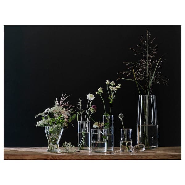 CYLINDER - Vase, set of 3, clear glass - best price from Maltashopper.com 60175092