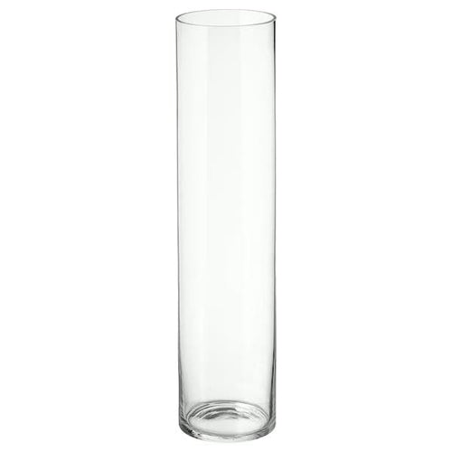 CYLINDER - Vase, clear glass, 68 cm