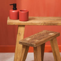 BRYCE Natural stool H 42 x W 34 x D 14 cm - best price from Maltashopper.com CS620823