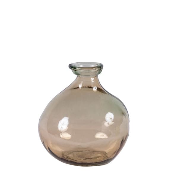 SIMPLICITY Taupe vase H 18 cm - Ø 16 cm